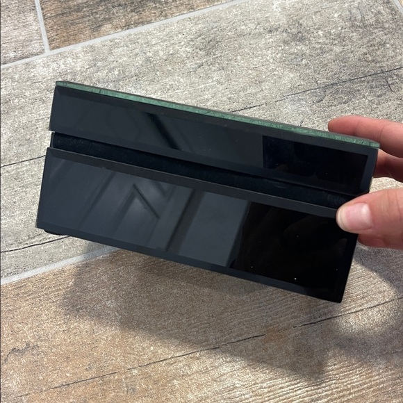 Black Jewelry Box with Pink and Gold Embellishment - Picture 4 of 6